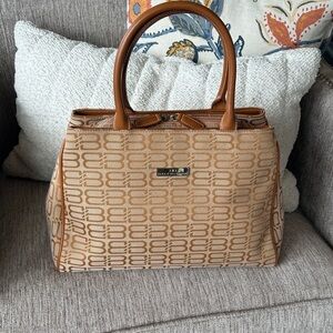 Balenciaga Beige and Brown leather Handbag
